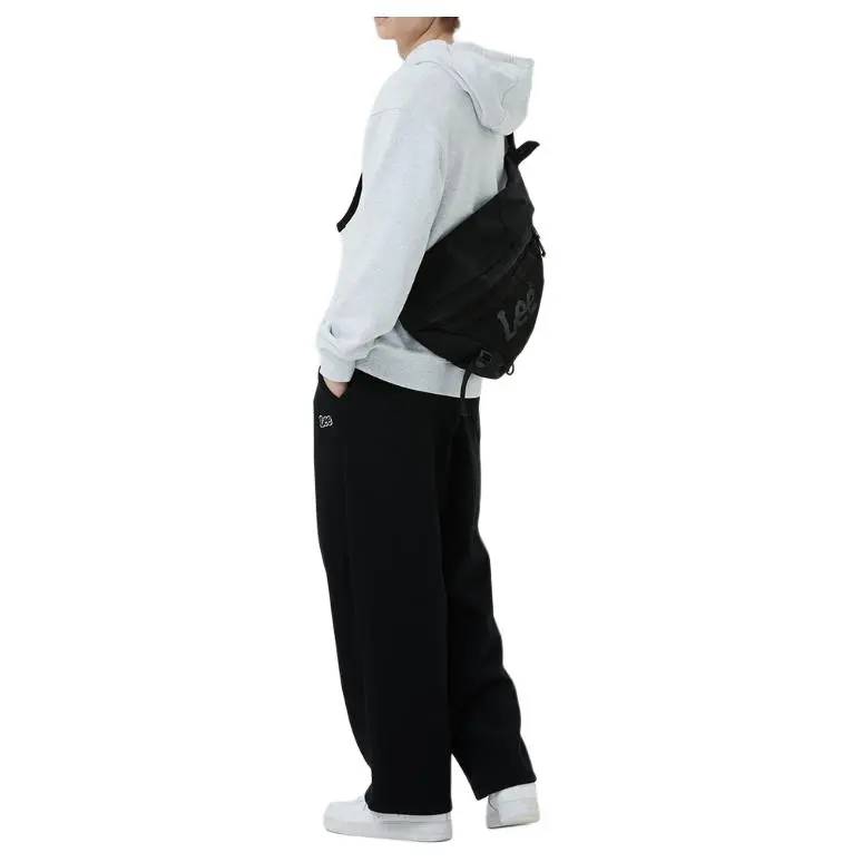 Lee Polyester Sling Bag Unisex Black-2