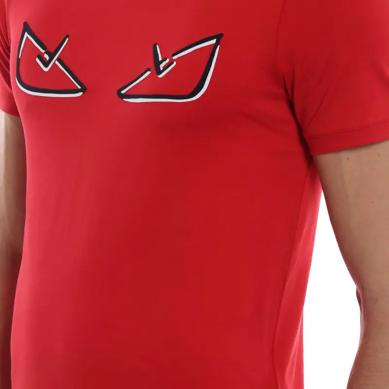 FENDI T-Shirts Men Red-4