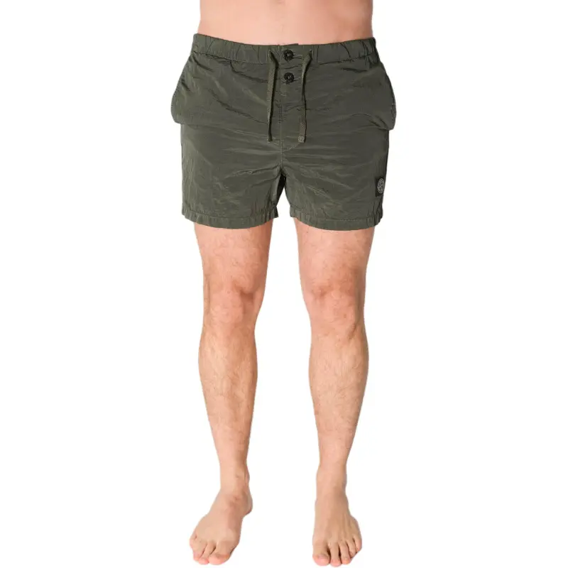 STONE ISLAND Compass Patch Mid Rise Swim Shorts-2