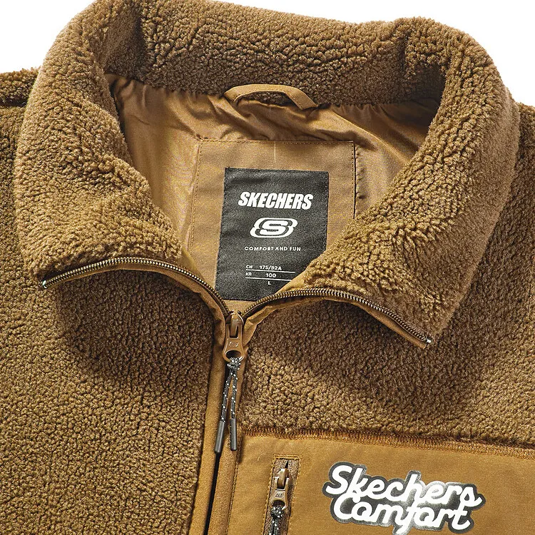 Skechers Sports Life Collection Velvet Jackets Unisex Light Brown/01N2-2