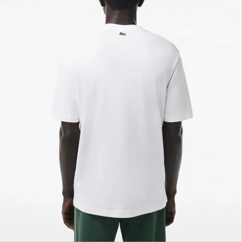 LACOSTE Logo print Organic Cotton T shirt-2