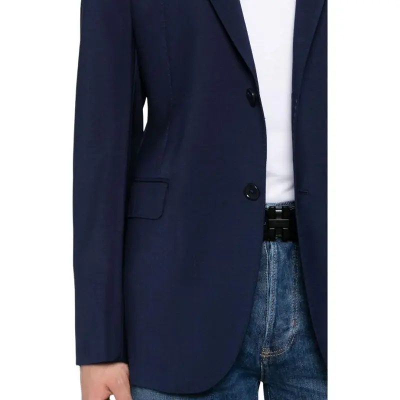 EMPORIO ARMANI Single breasted Wool Blazer-4