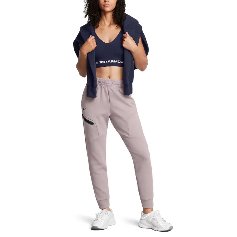 Under Armour Unstoppable UA Knitted Sports Pants Women's Light Pink-4