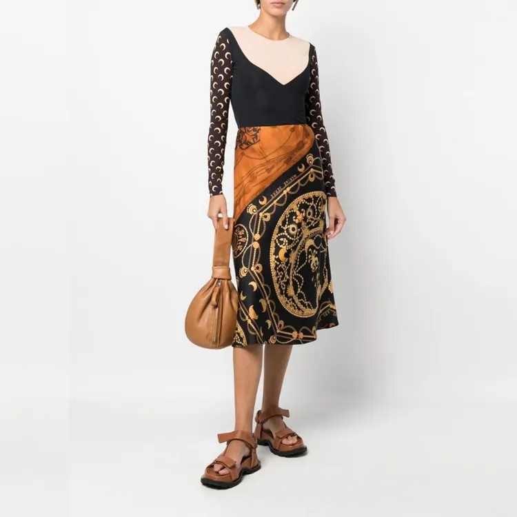 Marine Serre Graphic Printed Skirt-1