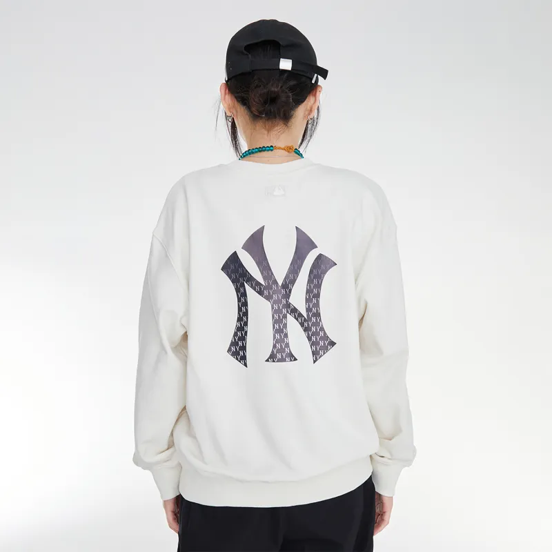 MLB New York Yankees Sweatshirts Unisex Ecru-5