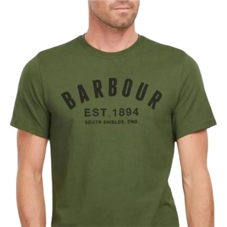 BARBOUR T Shirts Men Olive-5