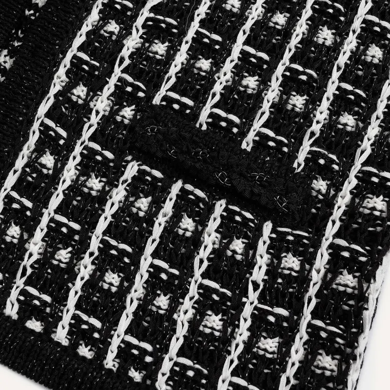 KARL LAGERFELD SS24 Knitwear Women's Black White-3