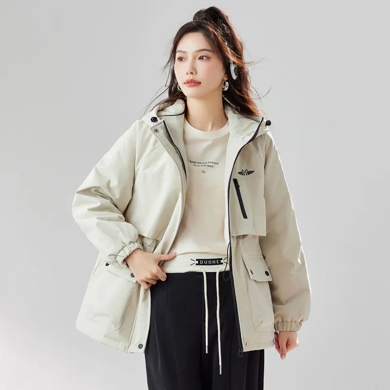 TERRE BLEUE Puffer Jacket Women's Beige-3