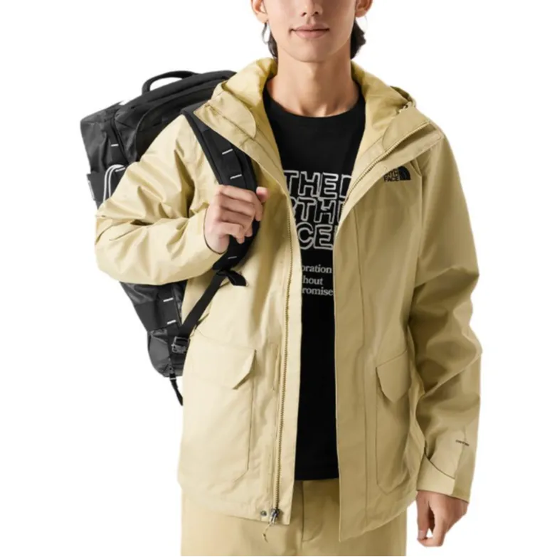 THE NORTH FACE City Outdoor Collection Water Resistant Windproof Breathable Windbreaker Jacket Men's Khaki-2