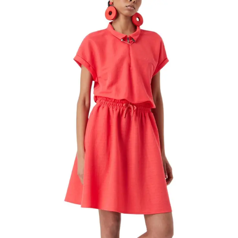 EMPORIO ARMANI Short Sleeved Dress Women's Red-3