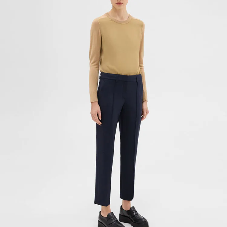 THEORY Designer Co authored Collection Casual Pants Women's Mist Navy Blue W11-3