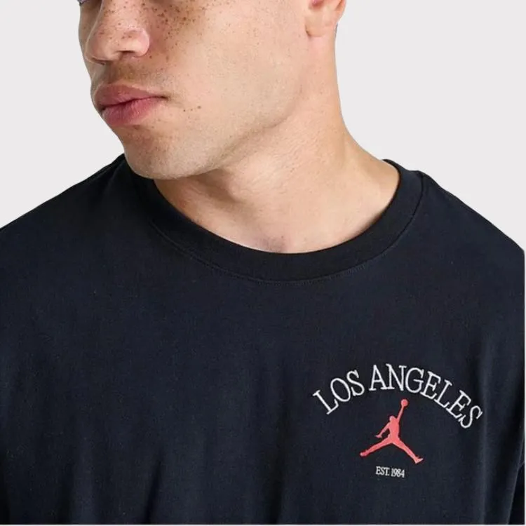 Jordan T Shirts Men Black-3