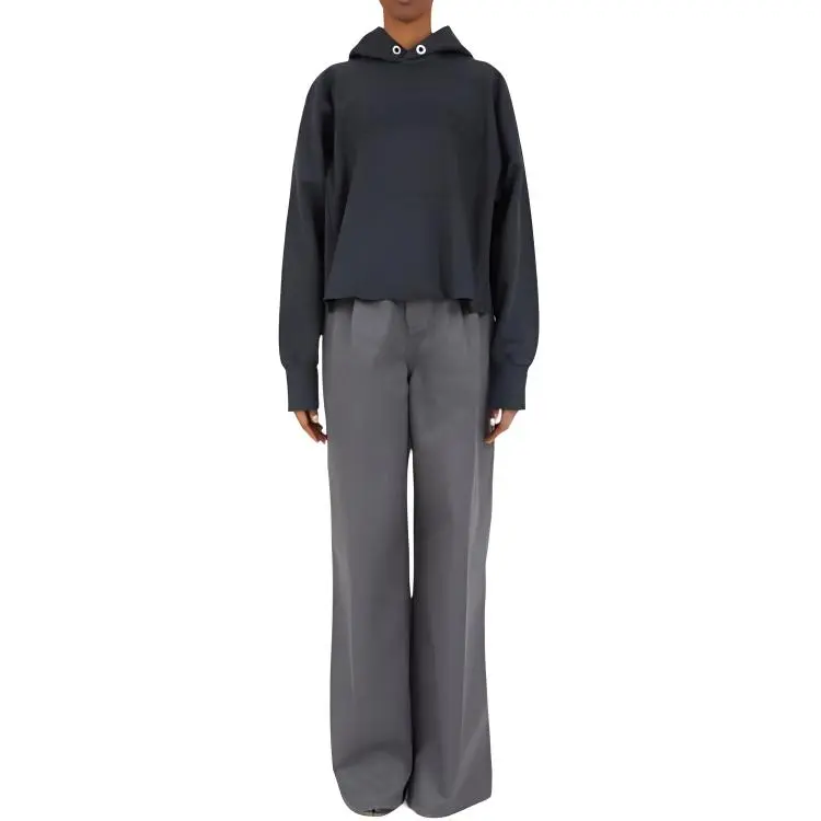 Maison Margiela Logo embroidered Cotton Hoodie-1