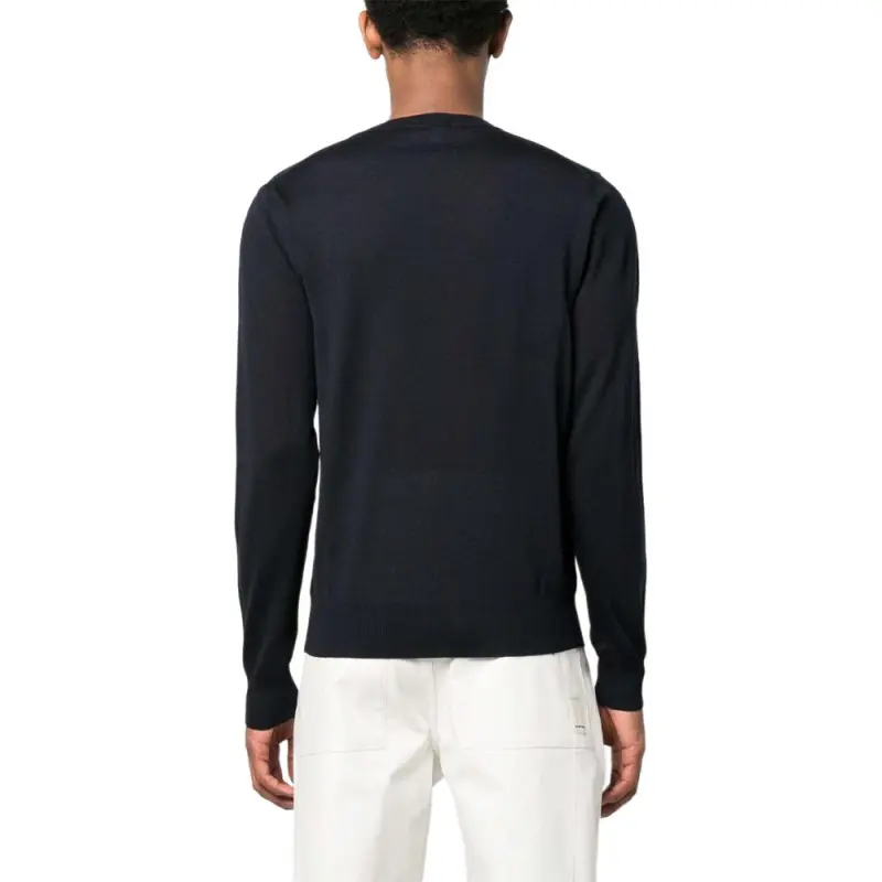 EMPORIO ARMANI Logo Embroidered Crewneck Jumper-2