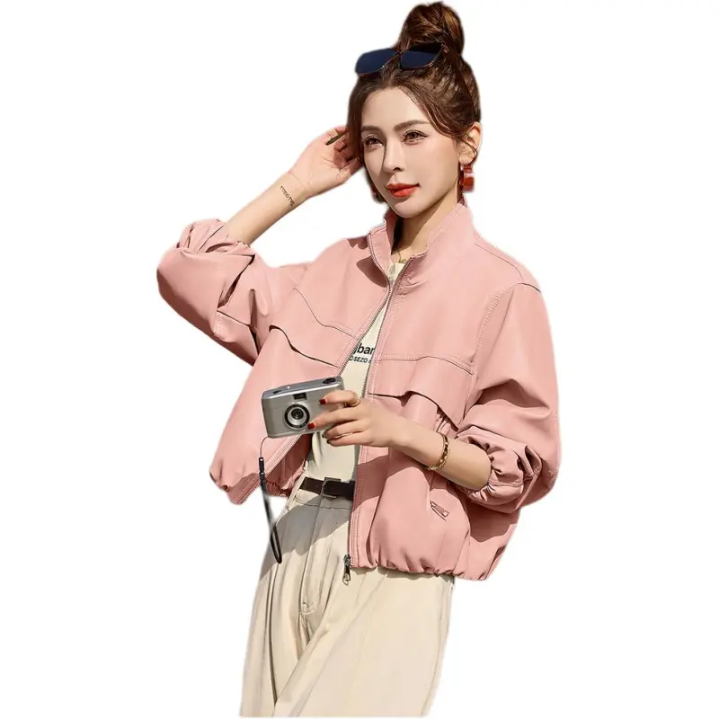 Fele.d Leather Jackets Women's-6