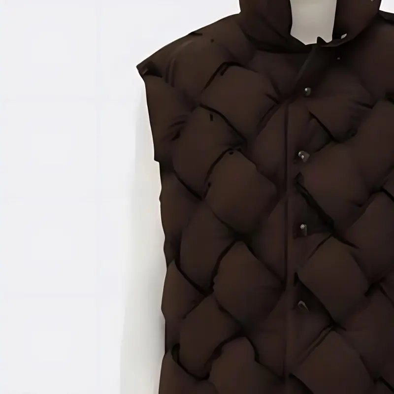 Bottega Veneta Vest Women's Chocolate Brown-4