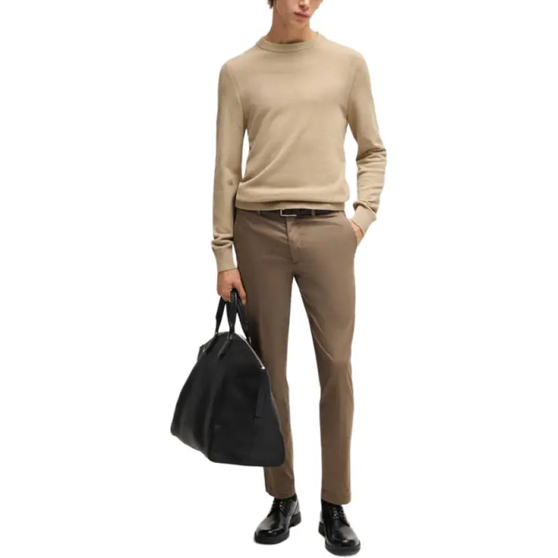 HUGO BOSS SS25 Casual Pants Men's Elegant Brown-3