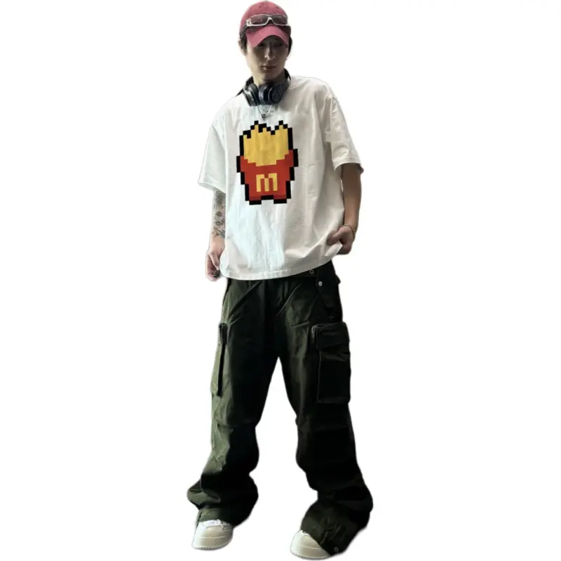 TESTUNG Fashion Versatile Comfortable T Shirt Unisex-4