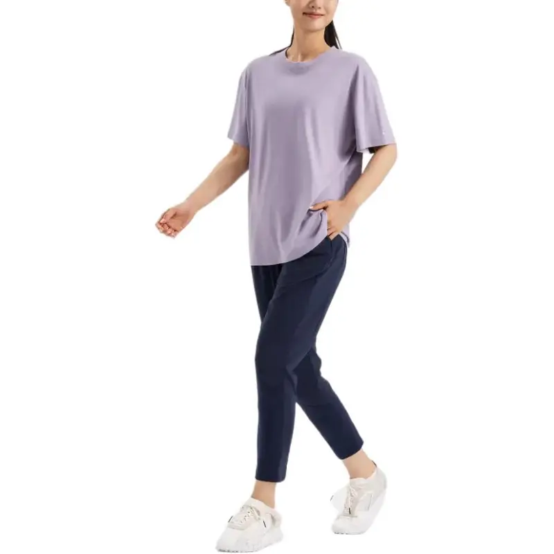DECATHLON Knitted Sweatpants Women's Gray Blue-3