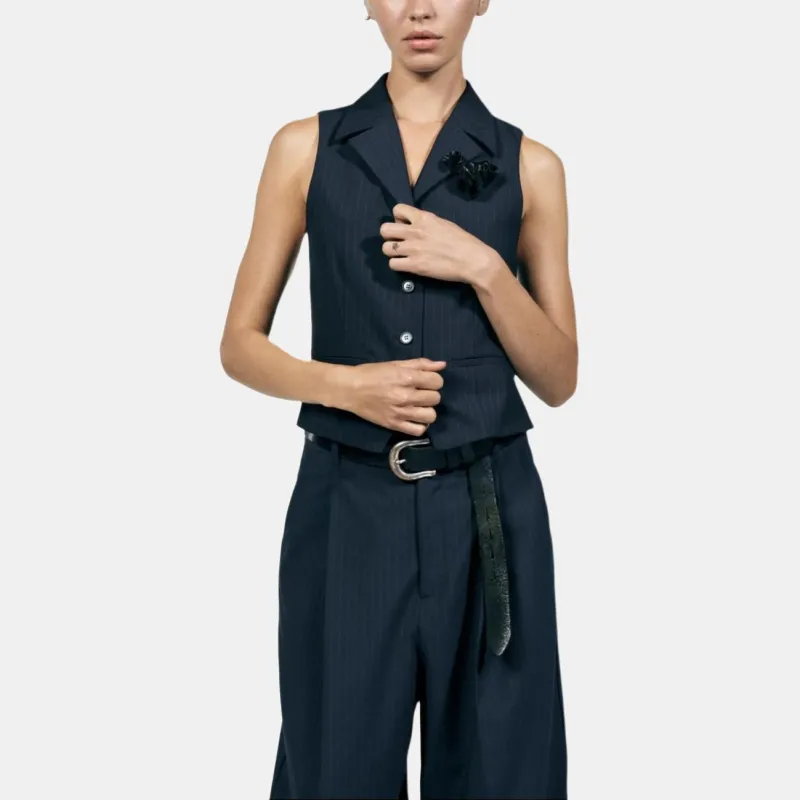 ZARA Trf Vests Women's Sea Blue-2