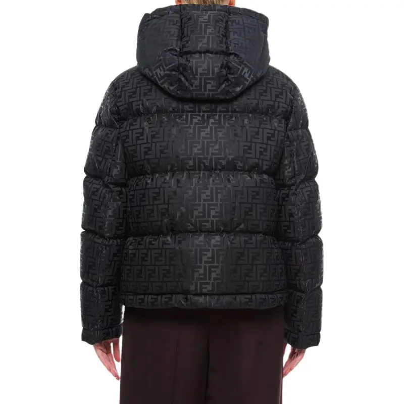 FENDI Ff Jacquard Hooded Jacket-3