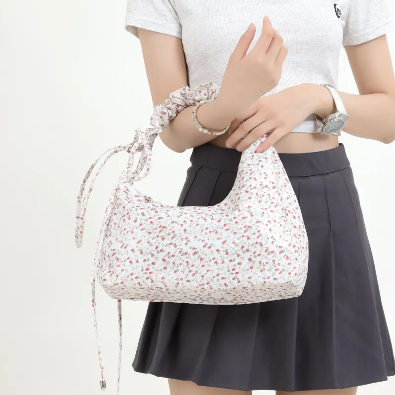 OTA Fabric Shoulder Bag, Handbag Regular Women's Pink Floral-4
