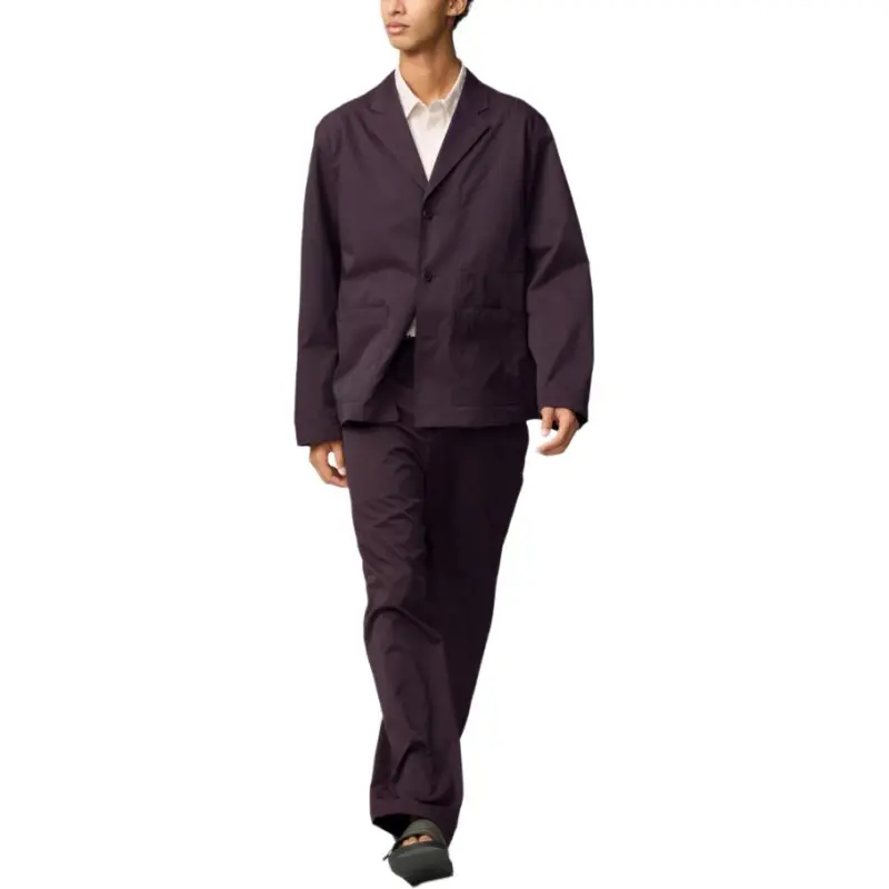 UNIQLO x Clare Waight Keller C Collection Casual Pants Men's Burgundy-1