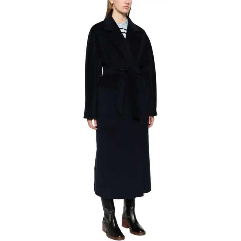MaxMara Belted Long Sleeved Coat-4