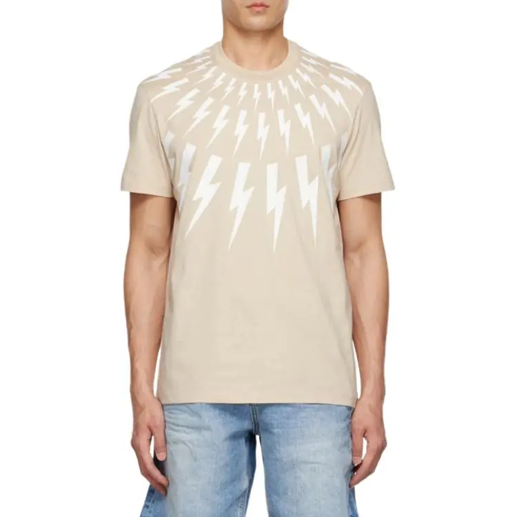 Neil Barrett T Shirts Men Light Beige-2