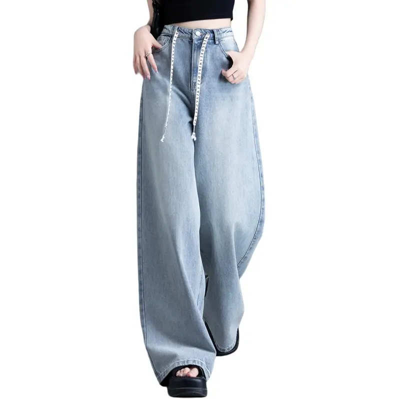 You Cow Me Pants Jeans Women's Light Blue-5
