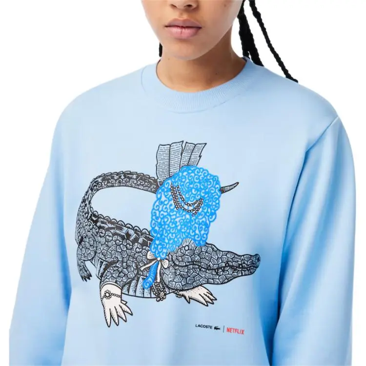 LACOSTE Sweatshirt Women's Blue-4