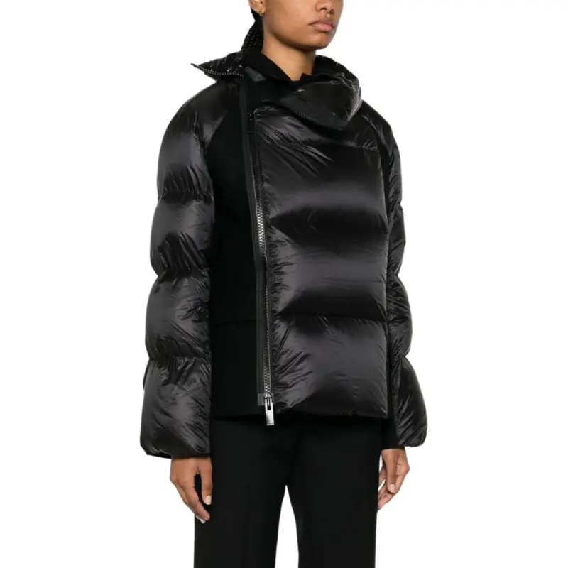 Sacai Wool Melton X Padded Jacket 'Black'-3