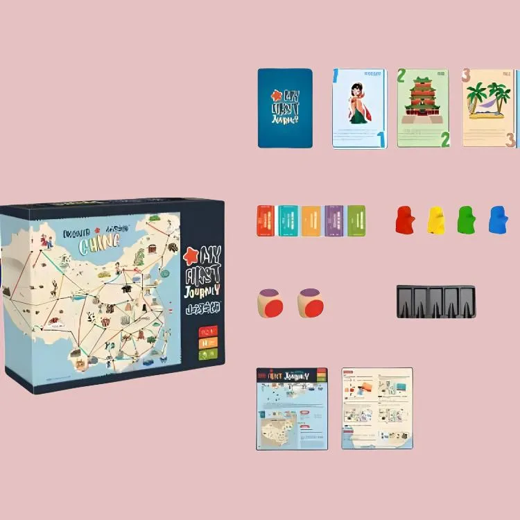 Happy Fish Journey Through Mountains And Rivers China City Geography Global Traveler Board Games-2