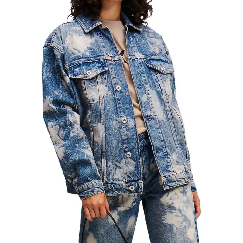 KARL LAGERFELD / Karl Lagerfeld Jeans Bleached Denim Jacket-3