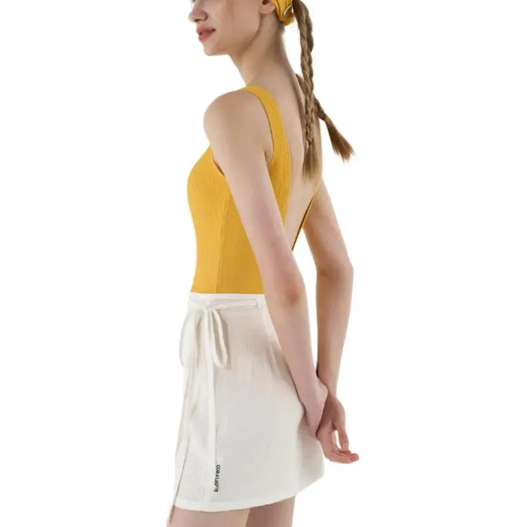 CORALIQUE Casual Short Skirts Women's White-1