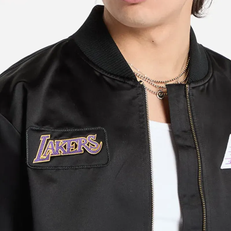 Mitchell & Ness x NBA Los Angeles Lakers Jacket Unisex Black-3