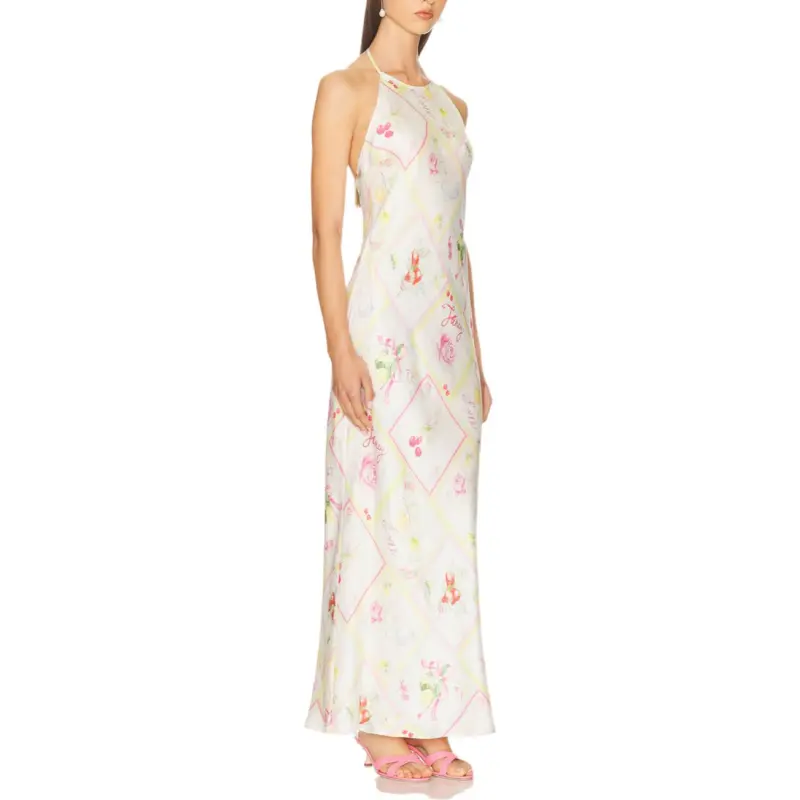 LOVESHACKFANCY Slip Dress Women's White-2