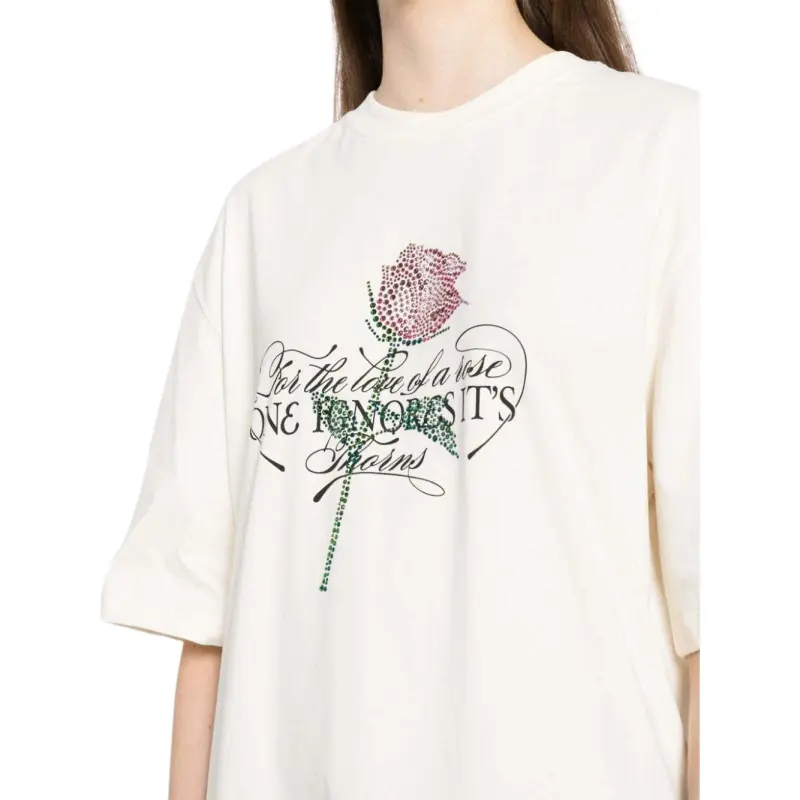 MSGM Rhinestone-embellished T-shirt-4