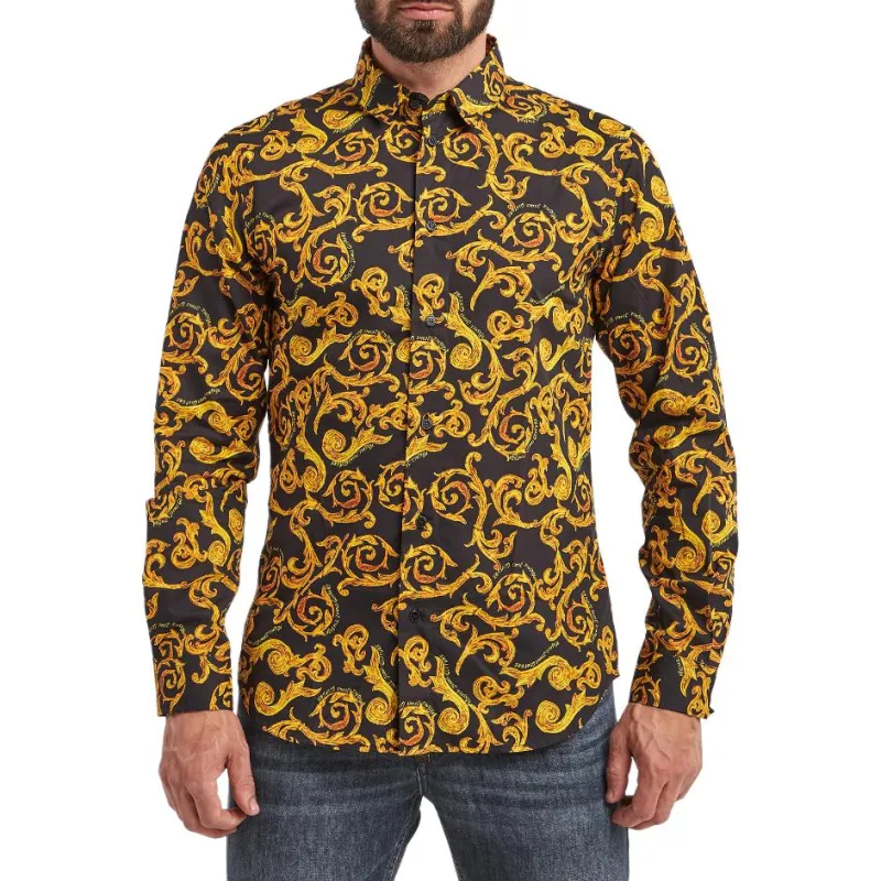VERSACE JEANS COUTURE Baroque Printed Buttoned Shirt-2