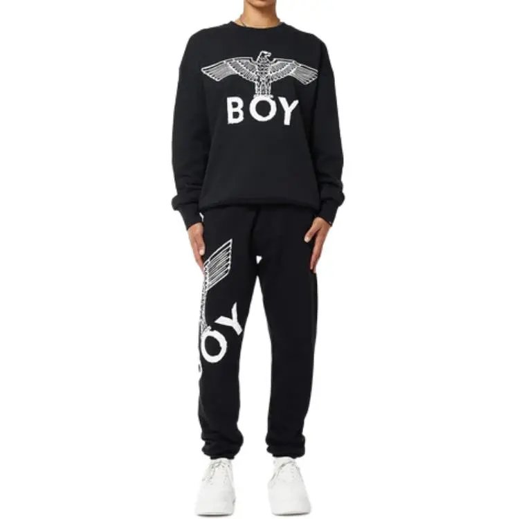 Boy London Casual Pants Unisex Black/White-2