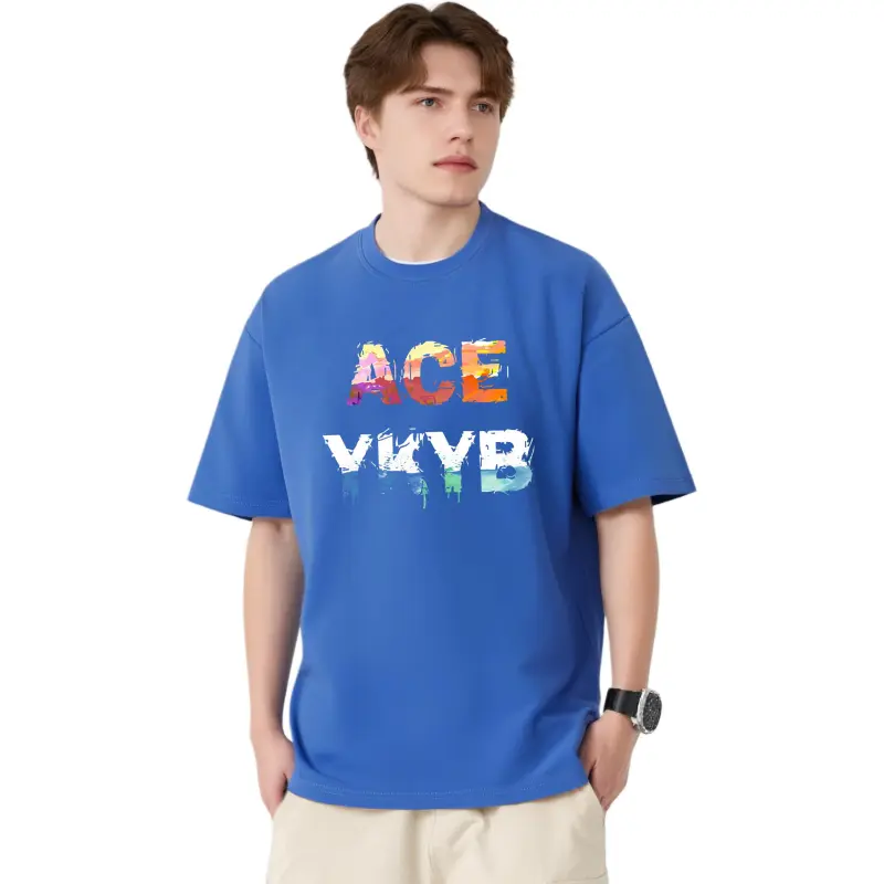 YK&YB T Shirts Unisex Royal Blue-2