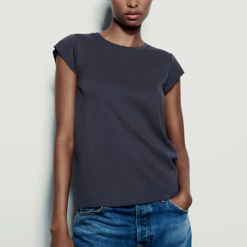 ZARA T Shirts Women's Indigo-3