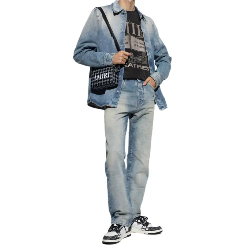 AMIRI Quad Cuff Straight Jean-4