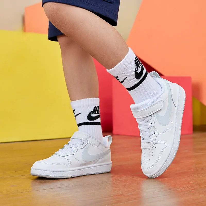 Nike Court Borough Low 2 White Aura PS-1