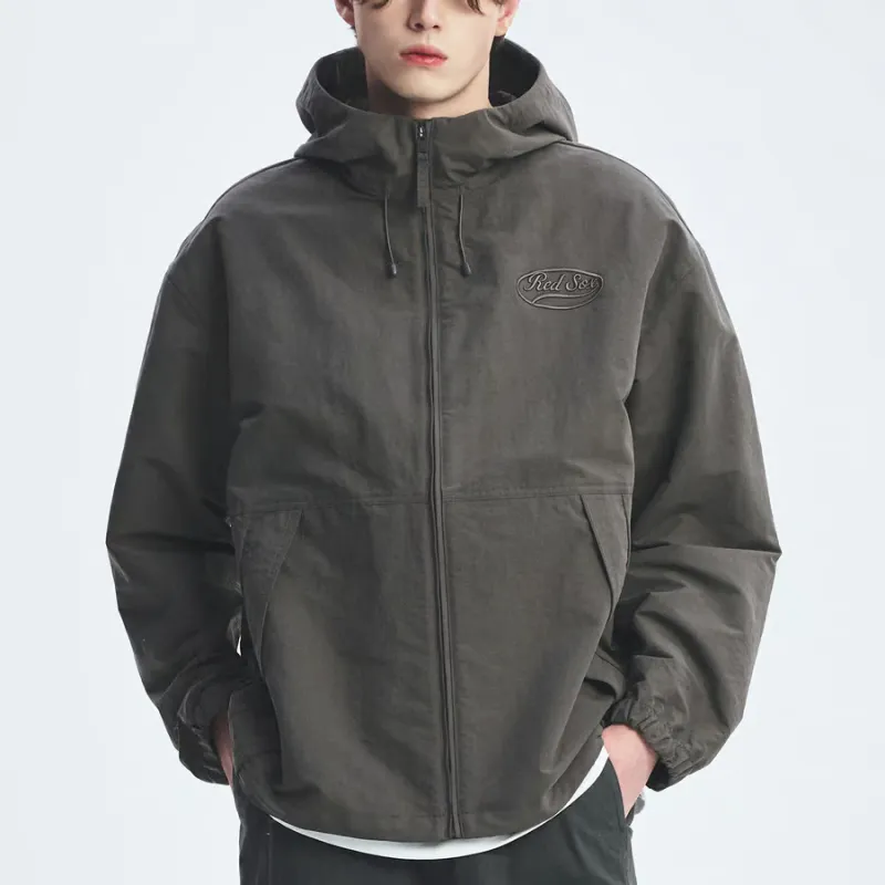 MLB Boston Red Sox Jacket Unisex Dark Charcoal Gray-2