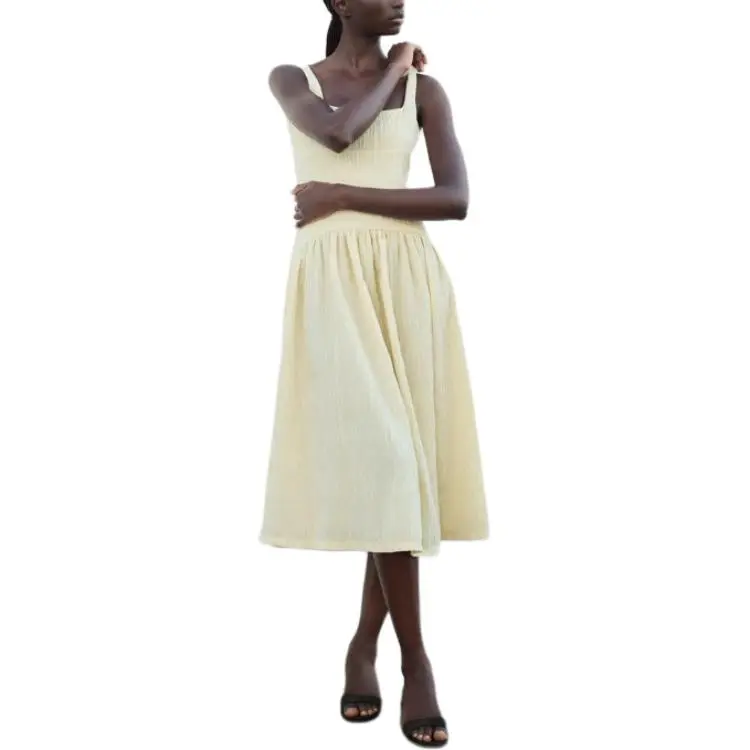ZARA Slip Dress Women's Blue Vanilla-2