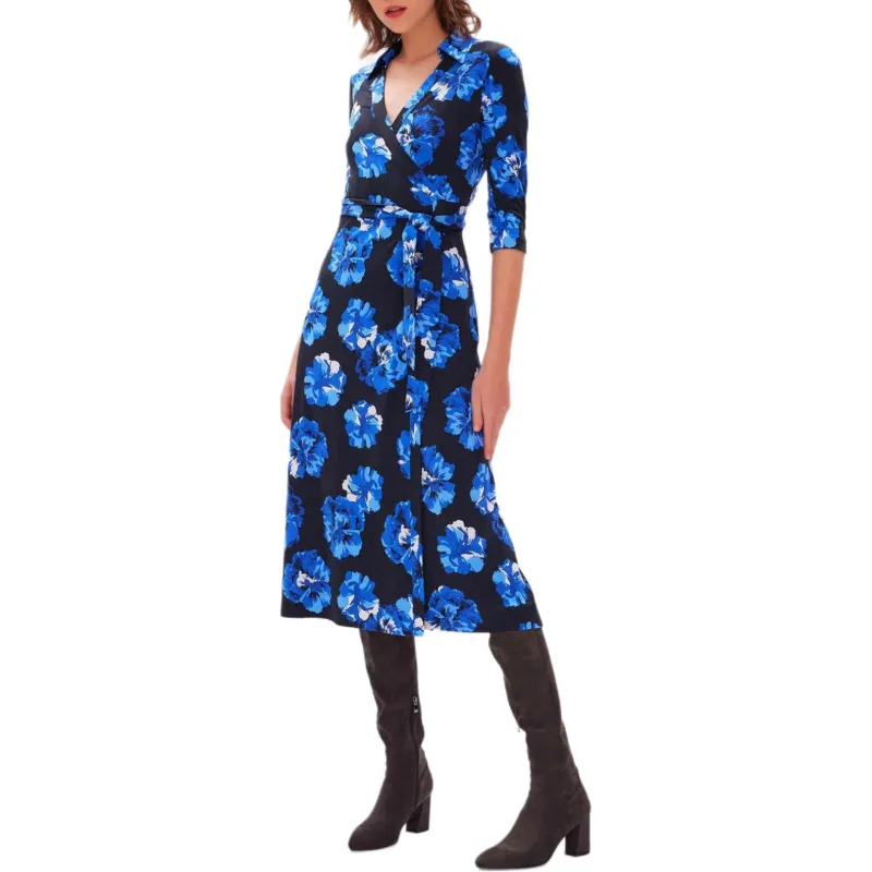 DVF Diane Von Furstenberg Short-Sleeved Dresses Women's Blue-1