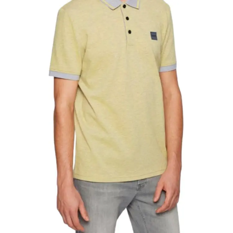 HUGO BOSS Polo Shirts Men Yellow-5