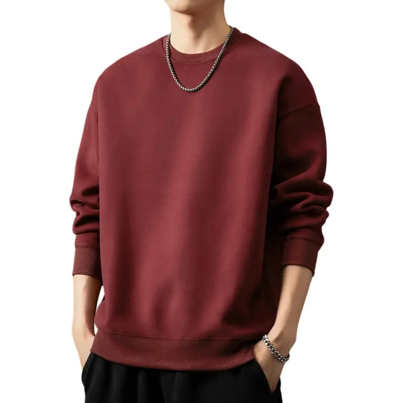 Devanro Sweatshirt Men's Maroon-4