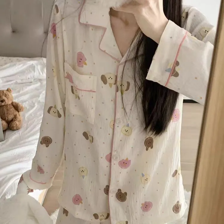 WANANNI Pajama Set Women's Apricot-2